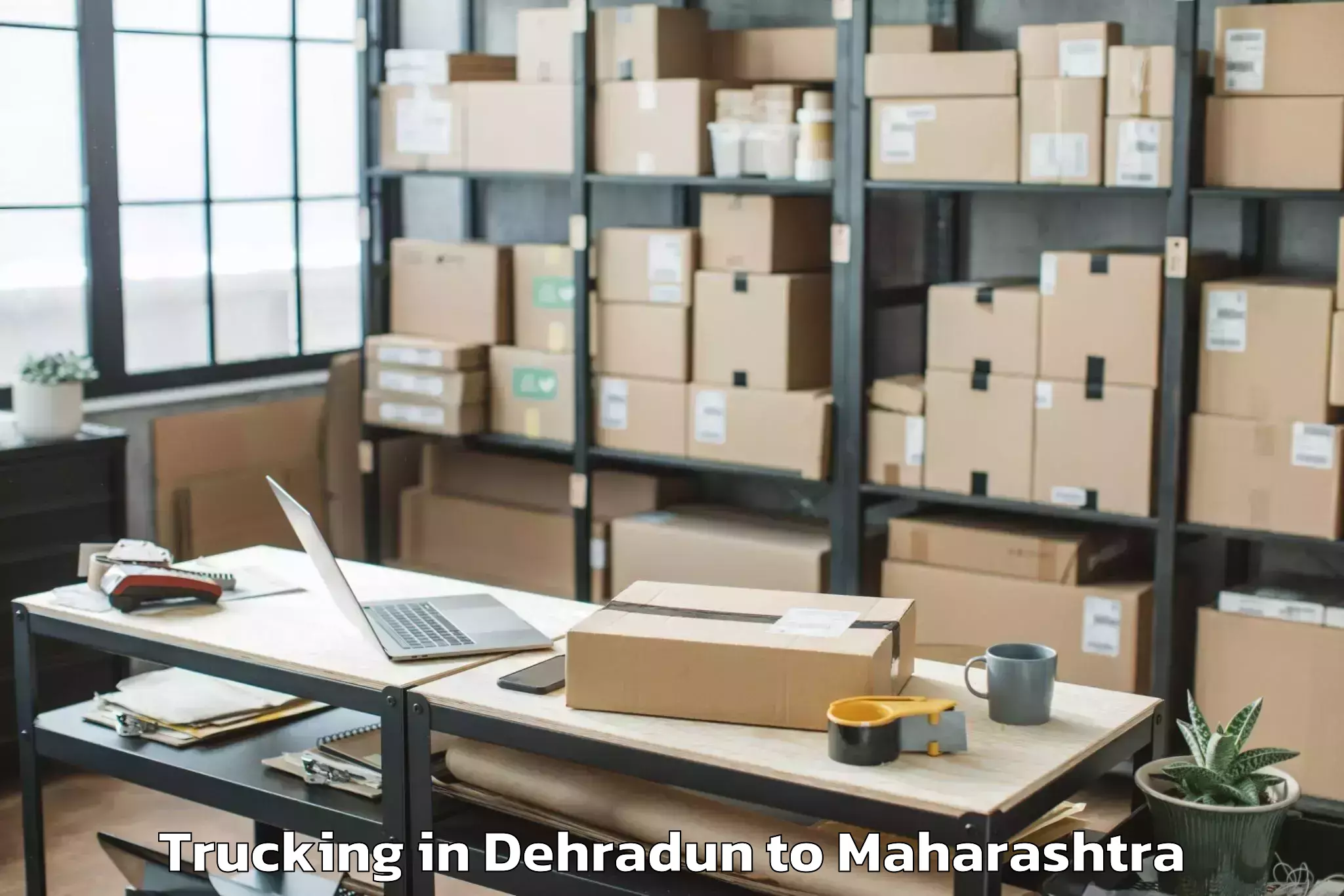 Book Dehradun to Peint Trucking Online